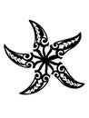 Tribal Starfish Royalty Free Stock Photo