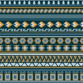 Tribal striped seamless pattern.