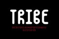 Tribal style font design Royalty Free Stock Photo