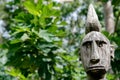 Tribal style wooden statue Royalty Free Stock Photo