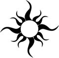 Tribal Sun Tattoo