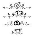 Tribal Tattoo Black and White Wedding Set