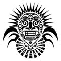 Tribal Tattoo Aztec Design Elements Set Pack Royalty Free Stock Photo