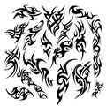 Tribal Tattoo Design Elements Set Pack