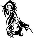 Tribal tattoo of dragon