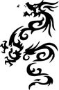 Kmenový tetování z drak 