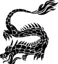 Tribal Tattoo Dragon Royalty Free Stock Photo