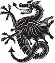 Tribal Tattoo Dragon Vector Illustration Royalty Free Stock Photo