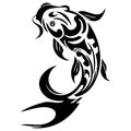 Tribal Tattoo Koi Carp Design Elements Set Pack