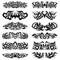 Tribal Tattoo Pack Royalty Free Stock Photo