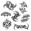 Tribal tattoo set Royalty Free Stock Photo