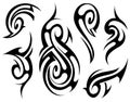 Tribal tattoo set Royalty Free Stock Photo