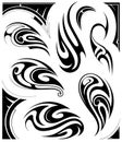 Tribal tattoo set Royalty Free Stock Photo