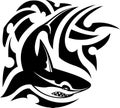 Tribal tattoo of shark Royalty Free Stock Photo