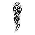 Tribal tattoo vector design template. Sleeve art black pattern arm. Royalty Free Stock Photo