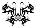 Tribal tattoo. Vector Tribal. Stencil. butterfly abstract black white. Design. Ornament. Abstract