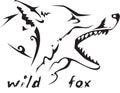 Tribal tattoo wild fox