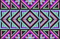 Tribal vector ornament. Seamless African pattern. Ethnic design on the carpet. Aztec style. Royalty Free Stock Photo