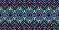 Tribal vector ornament. Seamless African pattern. Ethnic carpet with chevrons. Aztec style. Royalty Free Stock Photo