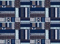 Tribal vector ornament. Seamless African pattern. Ethnic carpet with chevrons. Aztec style. Royalty Free Stock Photo