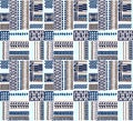 Tribal vector ornament. Seamless African pattern. Ethnic carpet with chevrons. Aztec style.