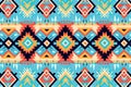 Tribal vector ornament. Seamless African pattern. Ethnic carpet with chevrons. Aztec style. Geometric mosaic on the tile, majolica Royalty Free Stock Photo