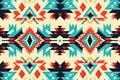 Tribal vector ornament. Seamless African pattern. Ethnic carpet with chevrons. Aztec style. Geometric mosaic on the tile, majolica Royalty Free Stock Photo