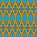 Tribal vector ornament. Seamless African pattern. Ethnic carpet with chevrons. Aztec style. Royalty Free Stock Photo