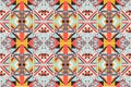 Tribal vector ornament. Seamless African pattern. Ethnic design on the carpet. Aztec style. Royalty Free Stock Photo