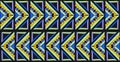 Tribal vector ornament. Seamless African pattern. Ethnic design on the carpet. Aztec style. Royalty Free Stock Photo