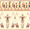 Tribal vector pattern Royalty Free Stock Photo