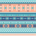 Tribal vector seamless pattern. Aztec geometric