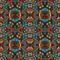 Tribal vintage abstract geometric ethnic seamless pattern ornamental Royalty Free Stock Photo