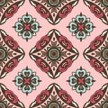 Tribal vintage abstract geometric ethnic seamless pattern ornamental Royalty Free Stock Photo