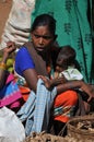 Tribal woman with child at Araku Valley, Vishakhapattnam, Indiaseller