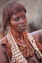 Tribal woman in the Omo valley in Ethiopia, Africa