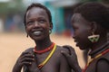 Tribal woman in the Omo valley in Ethiopia, Africa Royalty Free Stock Photo