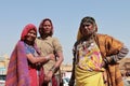 Tribal women dressed up in traditional Rajasthani costume