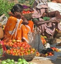 Tribal women at the market