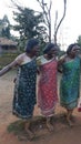 Tribal women sculptures dancing at Tribal Museum in Araku valley