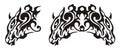 Tribal young bull symbols