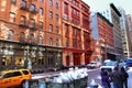 Tribeca, old apartment building, New York City.