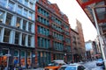 Tribeca, old apartment building, New York City. Royalty Free Stock Photo