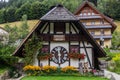 TRIBERG, GERMANY - SEPTEMBER 2, 2019: View of the world's oldest-largest cuckoo clock in Triberg village in Baden