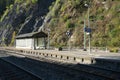 Triberg Railway station at the Black Forest Railway in the morning