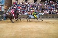 Tribune of the spectators in Palio of Siena