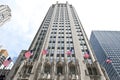 Tribune Tower Flags Royalty Free Stock Photo