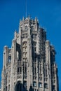 The Tribune Tower, a Neo-Gothic skyscraper in Downtown of Chicago. Part of Michigan-Wacker Historic District. Royalty Free Stock Photo