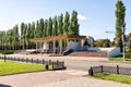 Tribune on Victory Avenue. Kursk. Russia