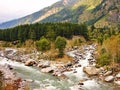 tributaries of river beas at manali Royalty Free Stock Photo